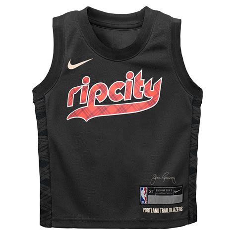 portland trail blazers nike replica infant/toddler boys' nba bodysuit|nba baby shirts.